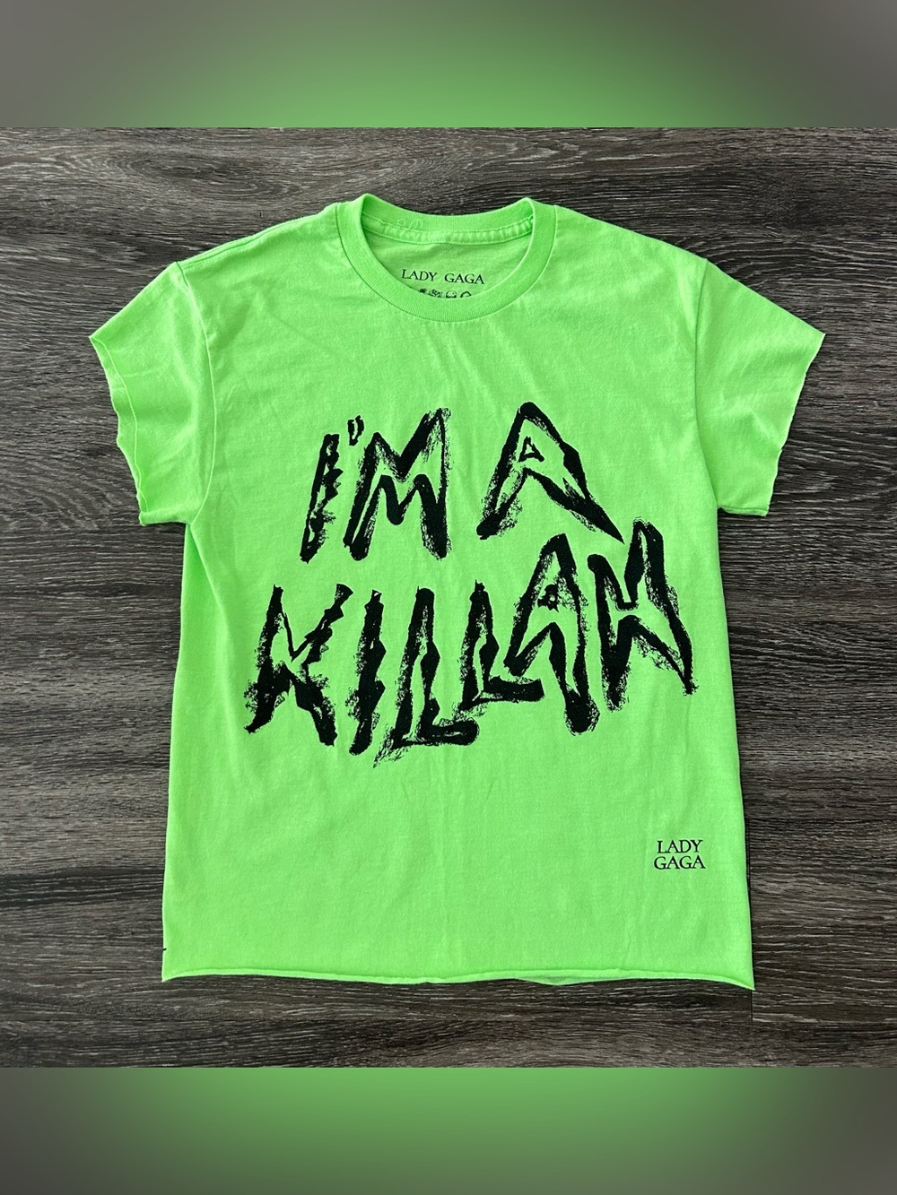 Lady Gaga Official The Mayhem Ball Tour I’m A Killah T-Shirt Size S Neon 2025-26